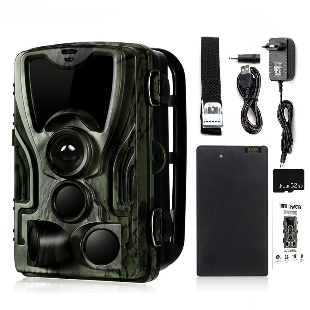 HC-801A Hunting Camera With 5000Mah Lithium Battery Night Vision 16MP Trail Camera Waterproof Photo Traps 0.3s 940nm Wild Camera
