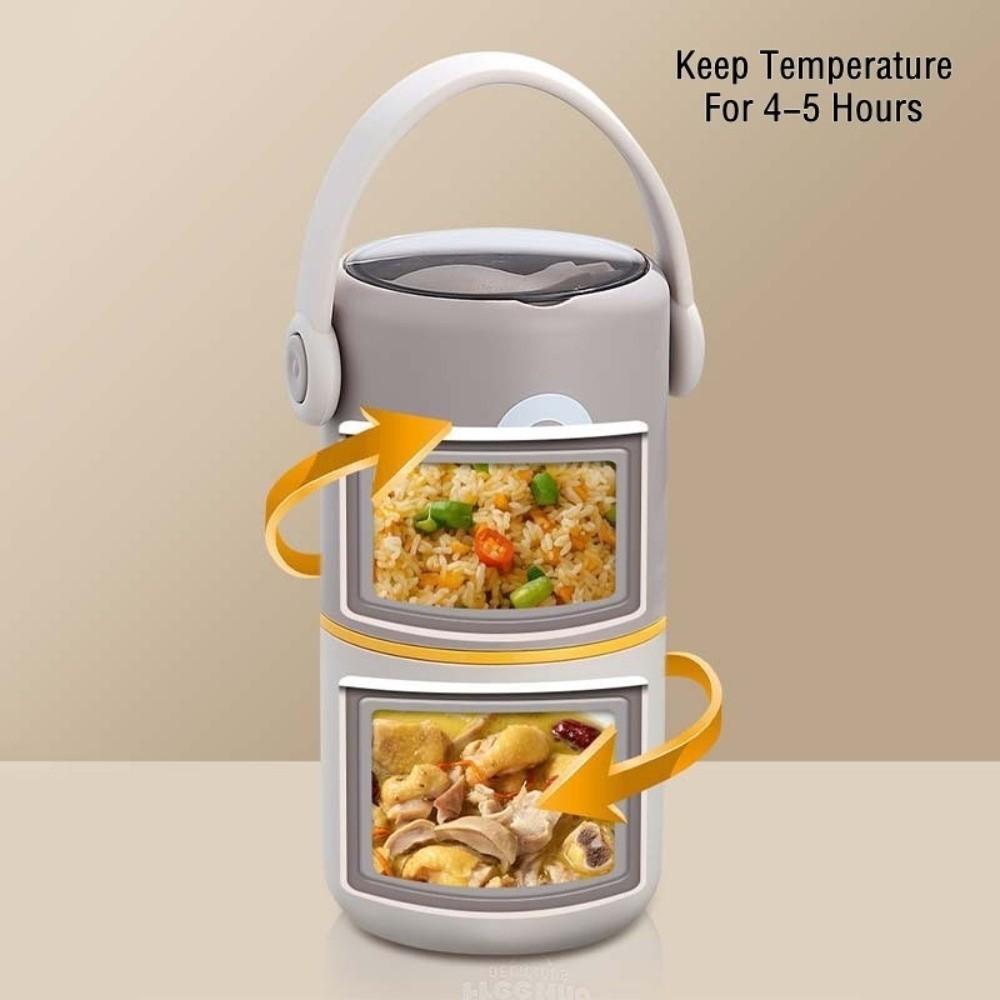 580ml/820ml Thermal Lunch Box Stainless Steel Food Soup Container  for Office&School