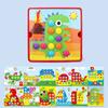 Novo cogumelo prego diy dos desenhos animados brinquedos artesanais montessori brinquedos educativos das crianças jogo de quebra-cabeça 3d inteligente presentes de tabuleiro