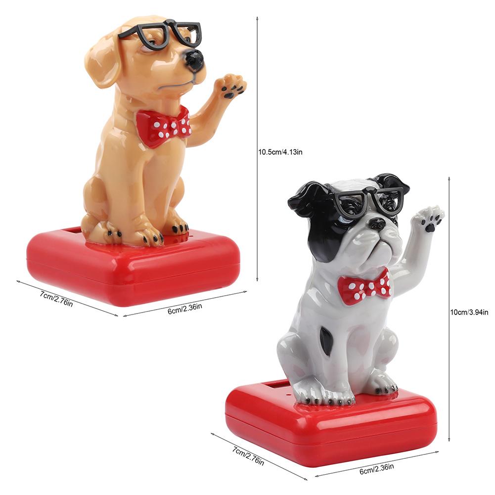 Accessoires de voiture Ornement de voiture à énergie solaire Chien à bascule à énergie solaire Adorable Décoration d'intérieur Accessoires de voiture Ornement de table