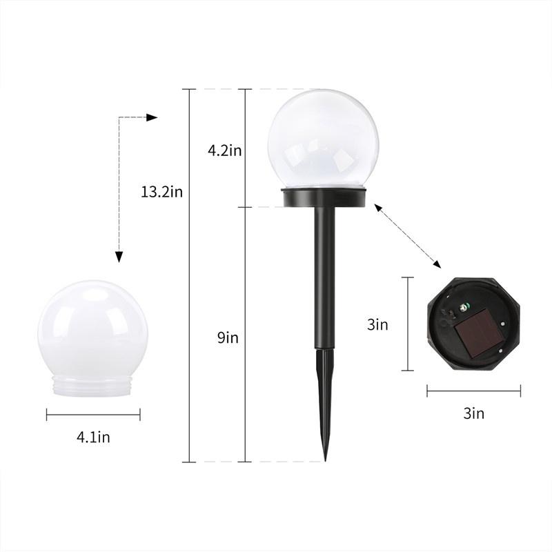 Solar LED Light Outdoor Solar Lawn Light Decoration Solar Garden Light White Blub Lawn Lamp Pathway Lamp Waterproof