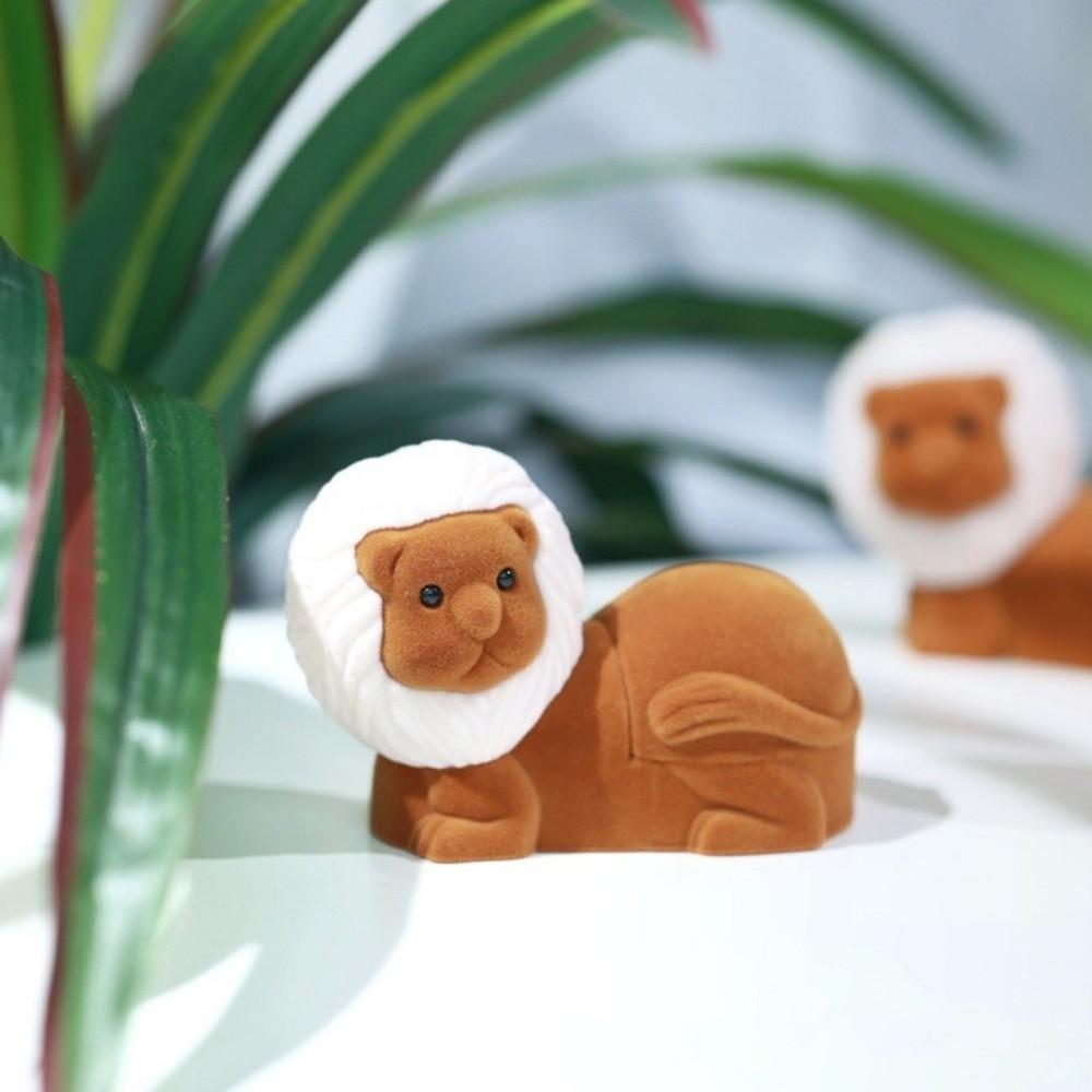 Creative Puppy Ring Box Crocodile Koala Necklace Organizer Animal Flocked Jewelry Box  Propose