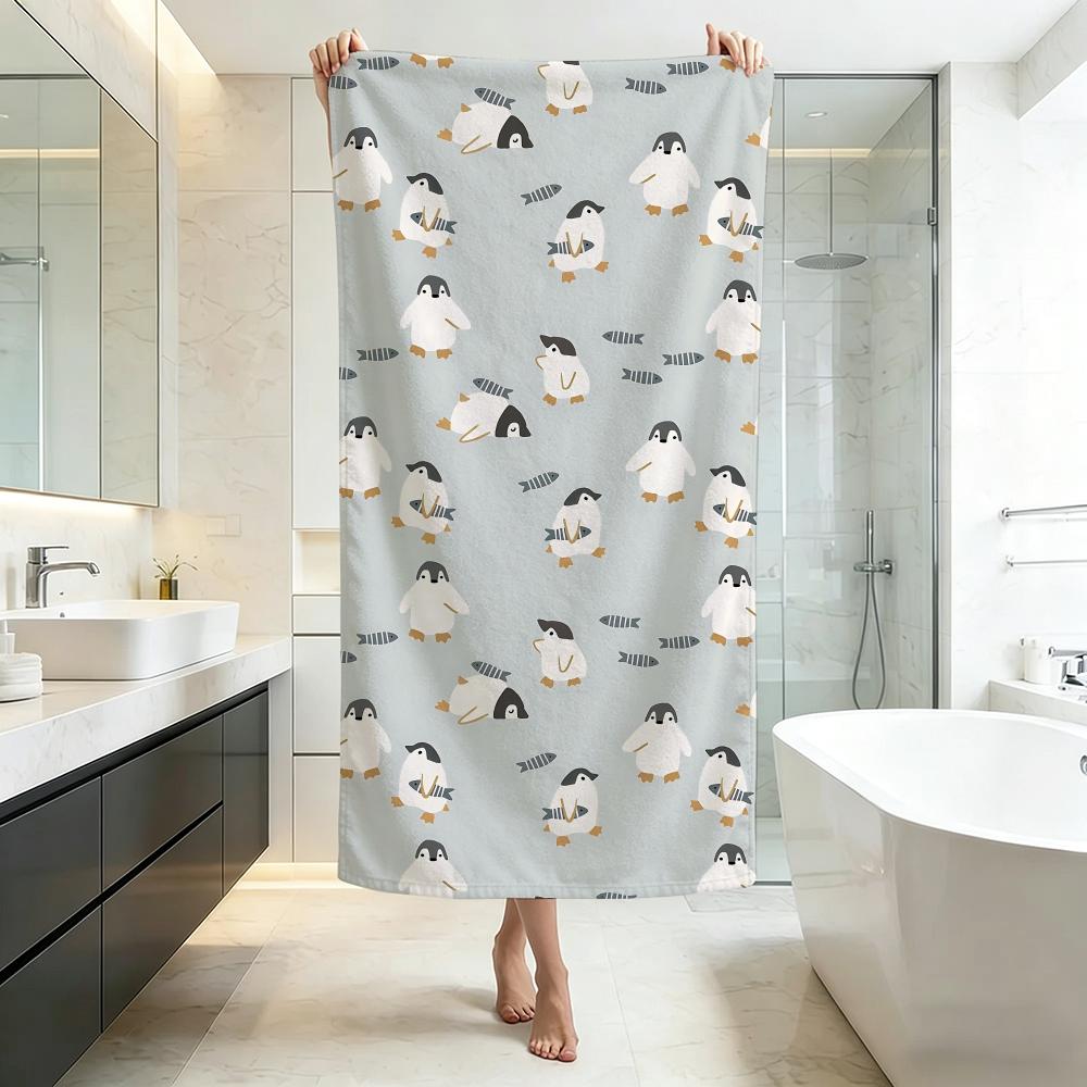 Cute-niwazekisho PenguinS Towel Five-Star Hotel Quality Eco-Friendly Ultra Soft Thick Towels & Beach Towels