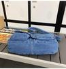 2023 Summer Hong Kong Style Versatile Denim Crossbody Bag for Women - Japanese & Korean Student Fashion