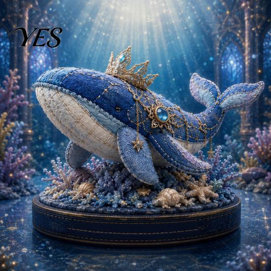 Kids Sea Animal Kit DIY Patchwork Doll Kit, Handmade Gnome Sewing Set Crafts for Home Decor, Fabric Cartoon Dragon Beginner