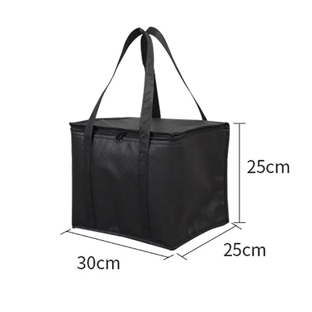 Insulated Thermal Cooler Bag Picnic Camping Food Packed Meal Dessert Waterproof Portable Foil-lined Food Storage Delivery Bag