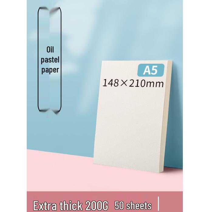 Thickened Square Oil Pastel Paper: Children's Doodle & Drawing Set