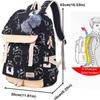 Asge Women's Fashion School Bag Kawaii Printing Backpack Girls Casual Waterproof Backpack School Teenager Daypack