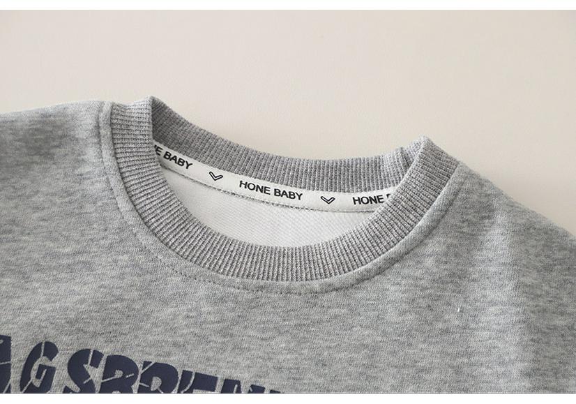 Boys' Stylish Spring & Autumn Hoodie Set 2026: Cool Two-Piece Baby Outfit