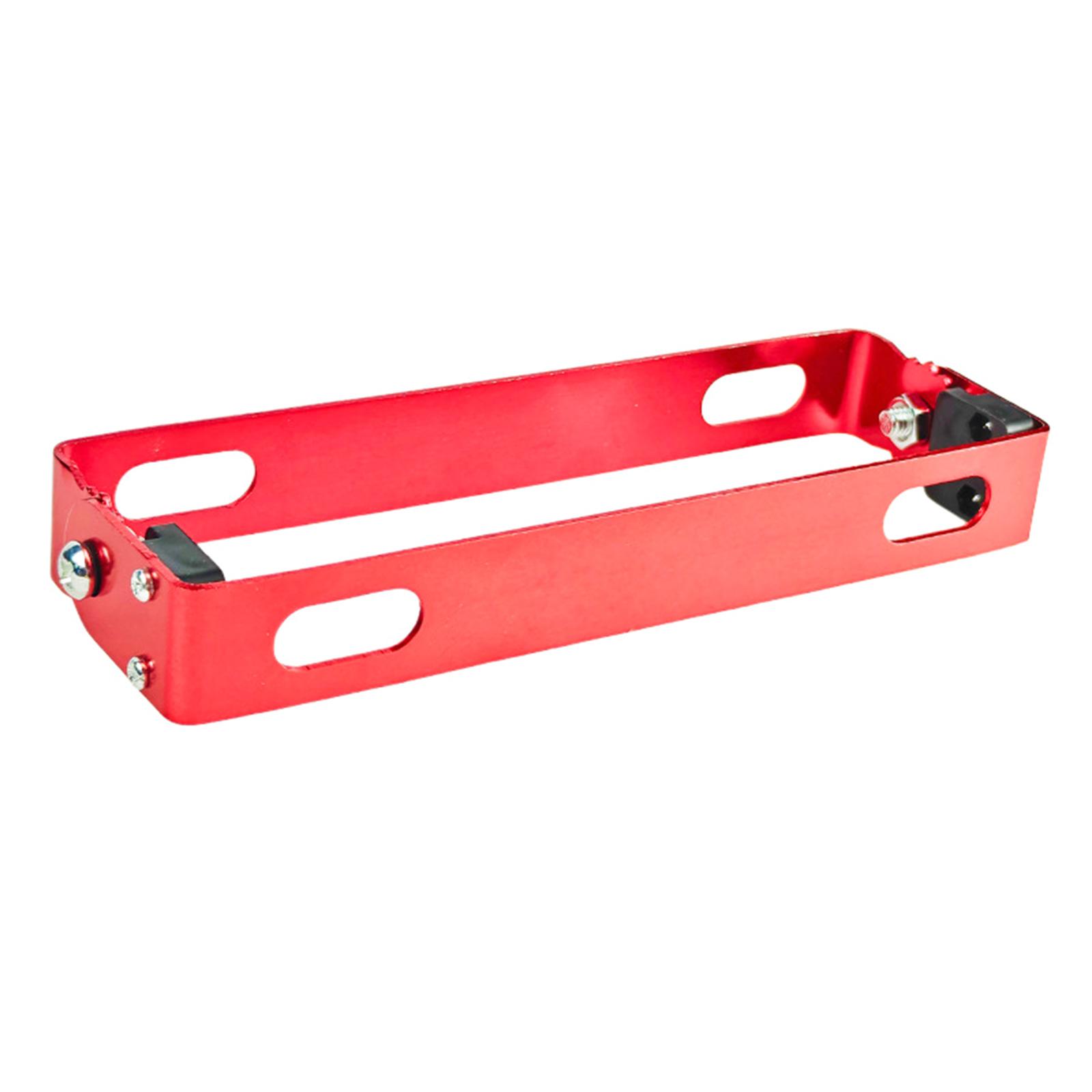 

Алюминиевые кронштейны для номерного знака с несколькими углами наклона, крепление номерного знака транспортного средства, защита от кражи для мотоциклов и скутеров красный