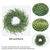 24in Norfolk Pine Wreath for Front Door Artificial Christmas Wreaths Faux Green Wreath for Wall Window Indoor Outdoor Xmas Decor