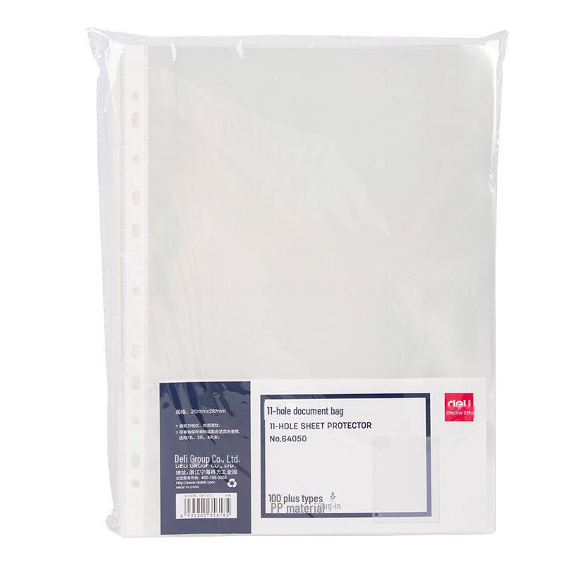 

Прозрачная водонепроницаемая папка-корзина формата А4 с 11 отверстиями 64050 - Quick Clip, карман для документов