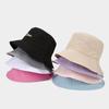 Summer Ultra-thin Fashion Simple Smiley Face Letter Quick-drying Basin Hat Women's Tide Candy Color Simple Bucket Hat Men's Casual Hat