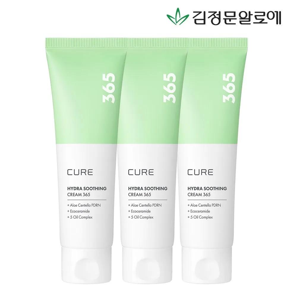 [CURE] Cure Aloe Cica PDRN Soothing Cream 365 80ml 3 Pieces
