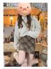 Women's Retro Wool Plaid A-line Skirt - High Waist, Slimming, Anti-exposure, Hip-hugging, Short Korean Style for Autumn/Winter