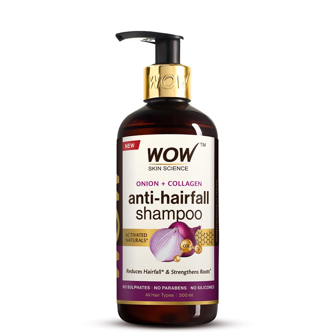 Wow Skin Science Луковый шампунь для роста волос и контроля выпадения волос - 300 мл