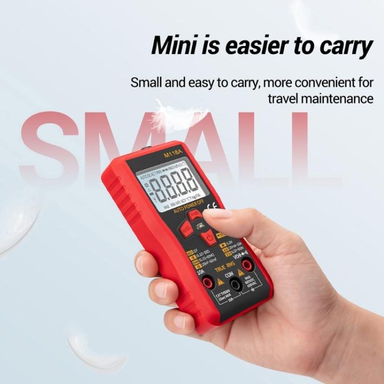 ANENG M118A High-Precision Automatic Range Multimeter Multi-Function Small Electrician Instrumentation Digital Universal Meter