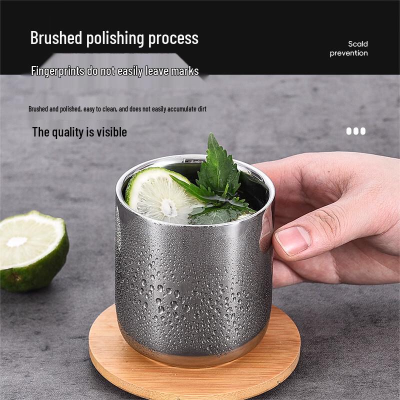 Double-Layer Stainless Steel Beverage Cup