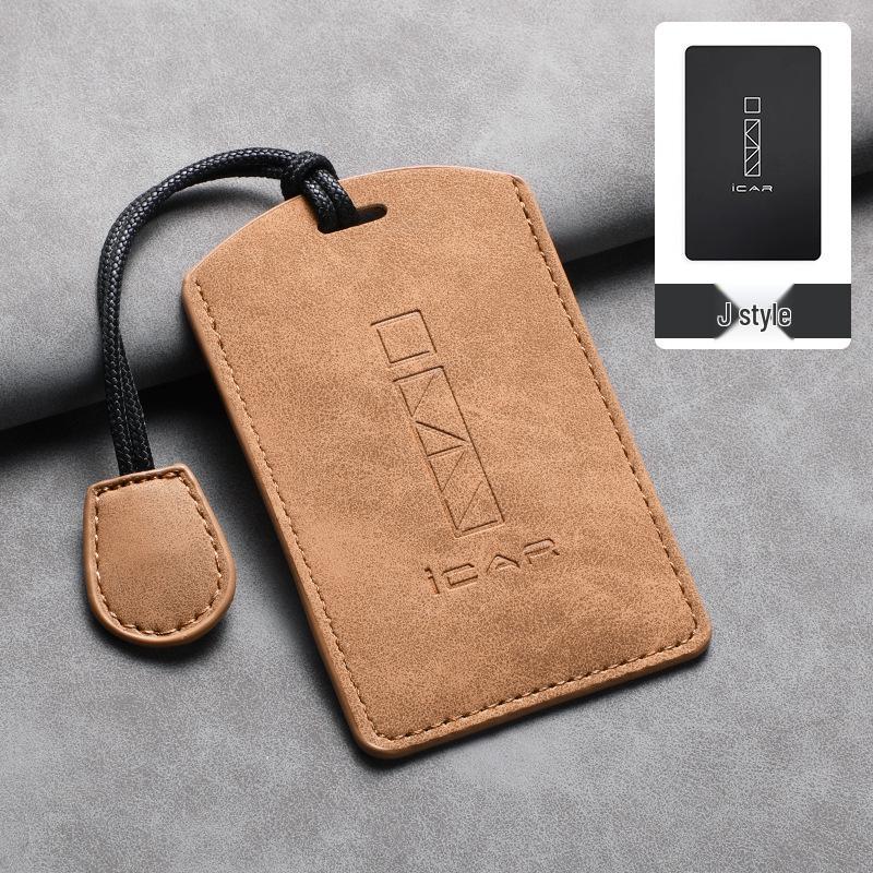 Chery iCar03 Series Key Case: Premium Sheepskin Remote Holder