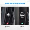 For Tesla Model 3 2023 2022  - 2017 Auto Accessories Car Door Lock Buckle Stickers Cover Door Lock Black Aluminium