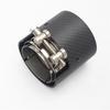 Brand New Car Carbon Fiber Exhaust End Tail Tips 71mm In