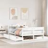 VidaXL Bed Frames Without Mattress White 120x190 Cm Solid Pine Wood 3307141