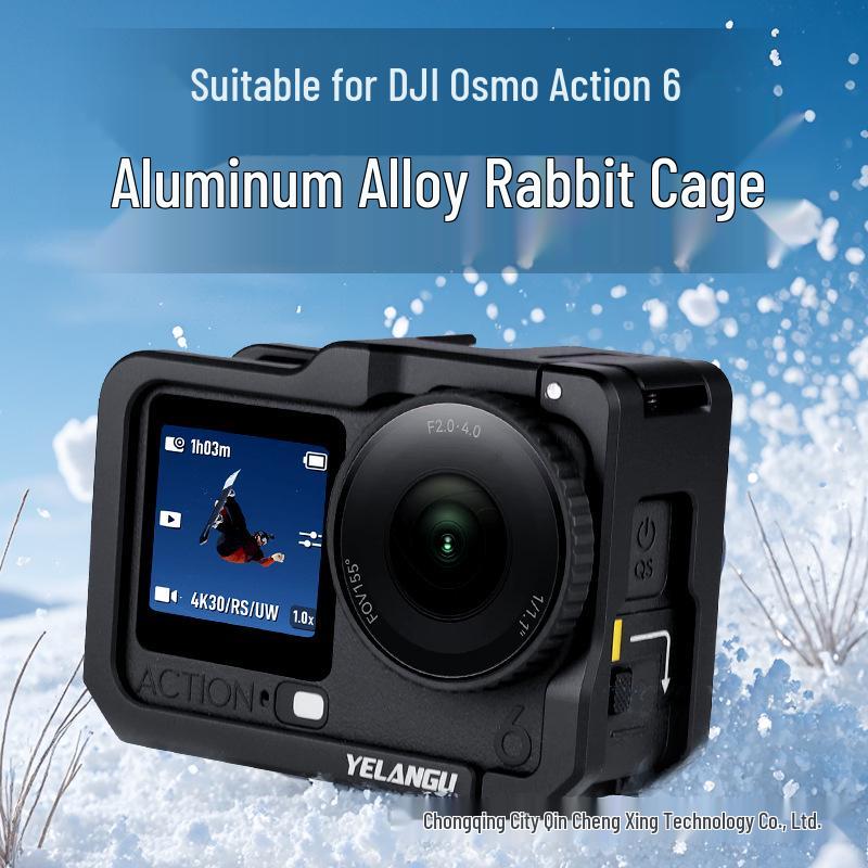 

YELANGU Metal Protective Frame for DJI Action 6 Camera 8x3x5.7 cm