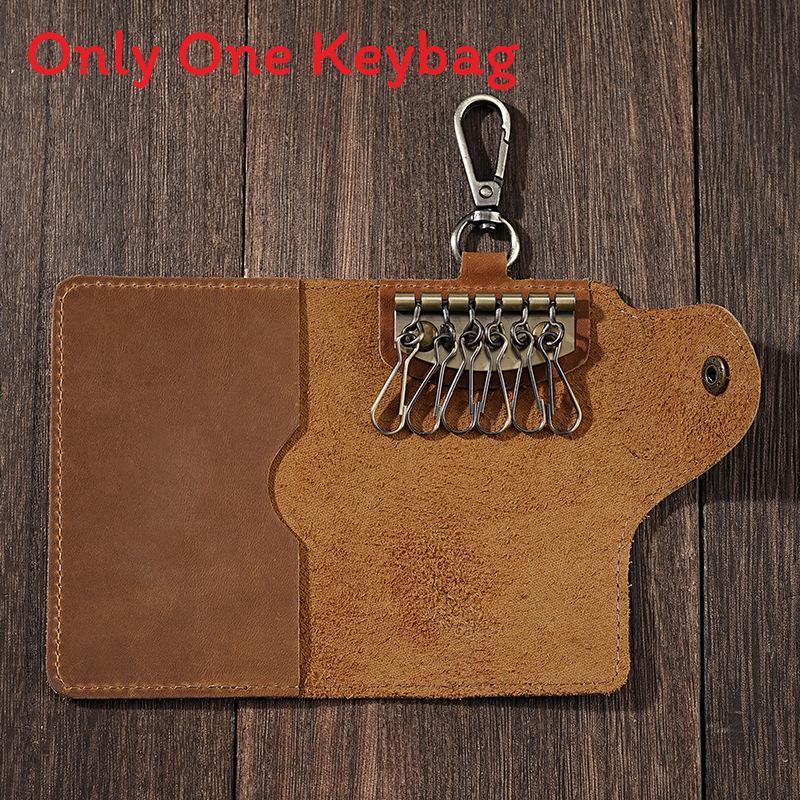 Ferghana Leather Key Wallet With Card Holder For Men And Women Daily Use