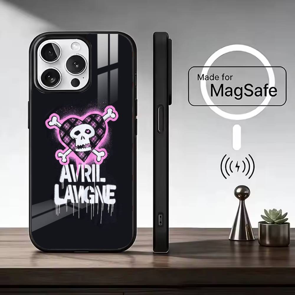 

Singer Avril L-Lavigne Phone Case For iPhone17,16,15,14,13,12,11 Plus,Pro Magnetic For Magsafe Wireless Charging iPhone16Pro