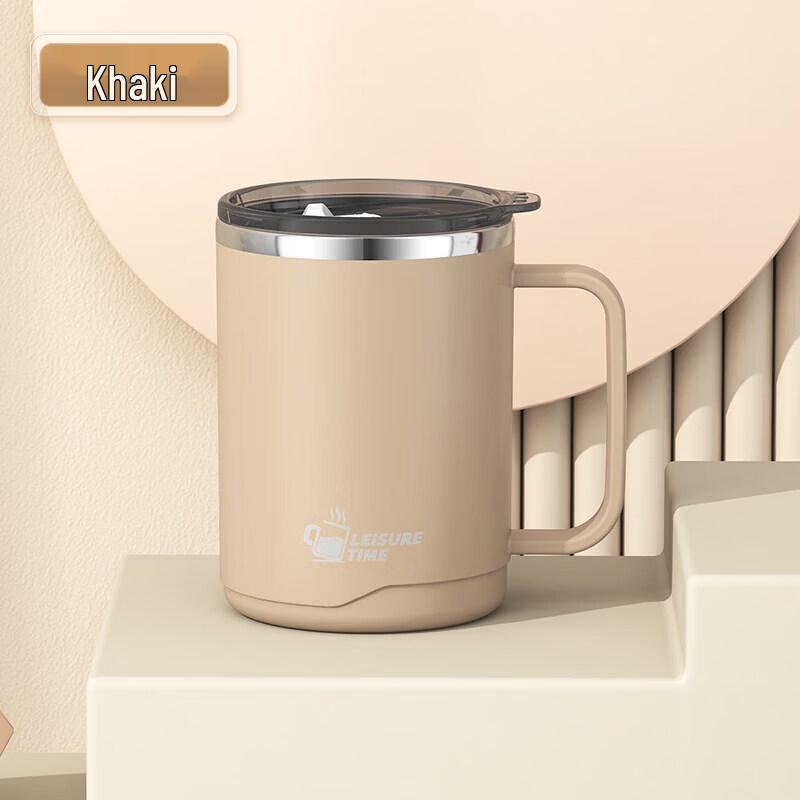 ZISIZ Stainless Steel Portable Mug with Lid