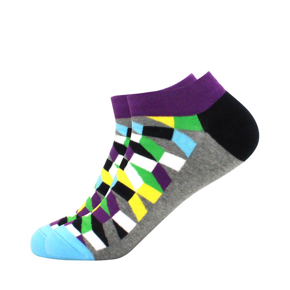 Men's Socks Invisible Short Summer Socks Quality Business Casual spring Color Combed cotton diamond astronaut Boat Socks
