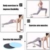 2pcs Solid Color Yoga Sliding Discs, Yoga Fitness Foot Sliding Pads, Workout Equipment For Abdominal Core Training, Body Shaping