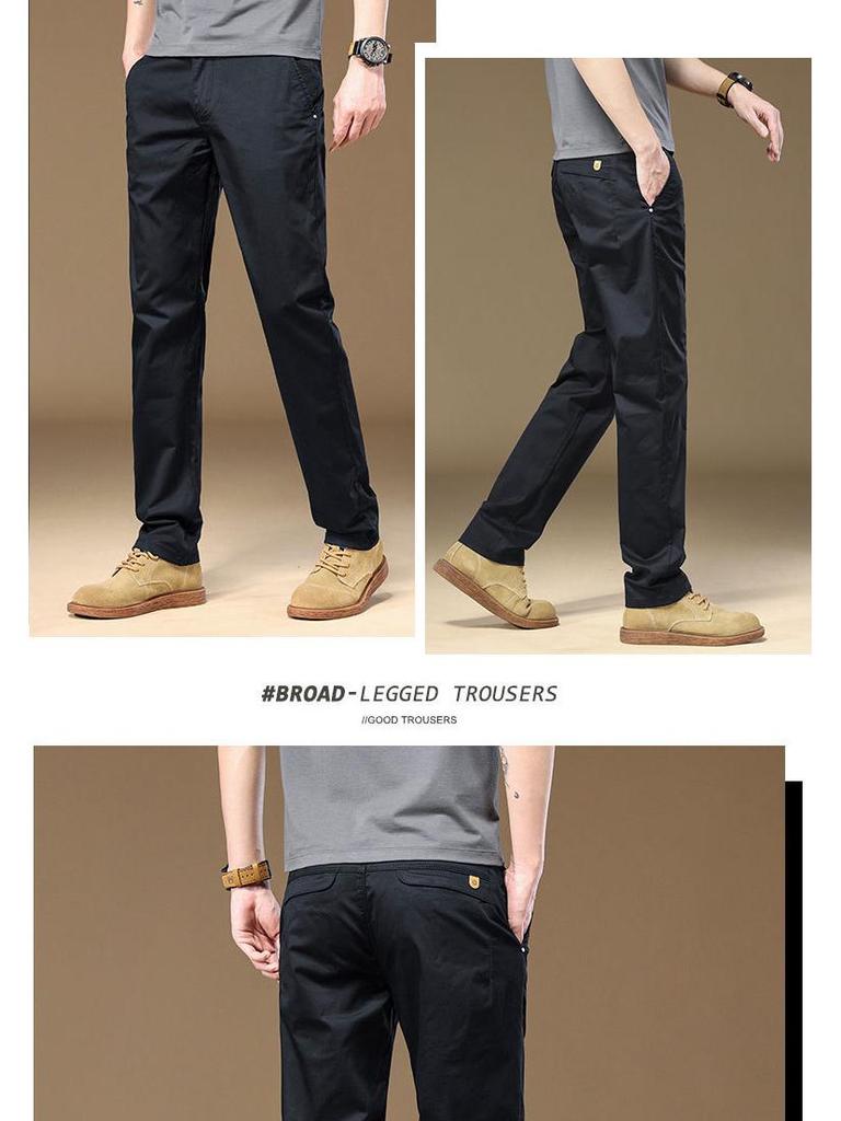 Men's Versatile Loose Straight-Leg Light Business Casual Pants - P351