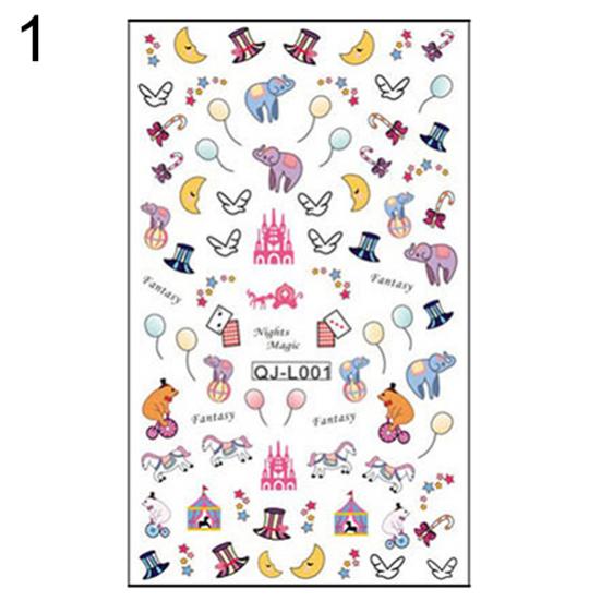 Maple Leaf Flower Butterfly Manikúra Nail Art Decal Samolepky Tipy Dekorace