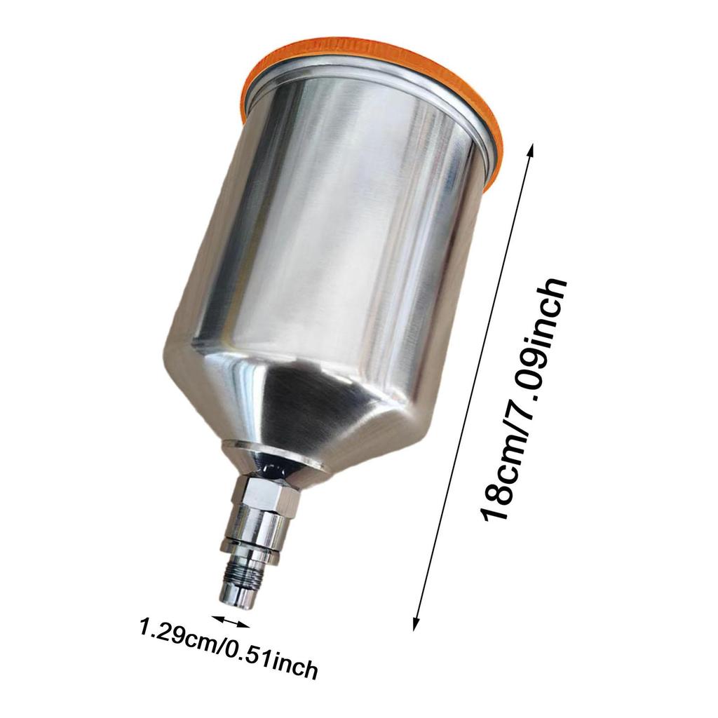 Paint Spray Pot for Anest Iwata 600ml Aluminium Cup Pneumatic Painting Spray Pot Replacement Cup for Automotive Furniture