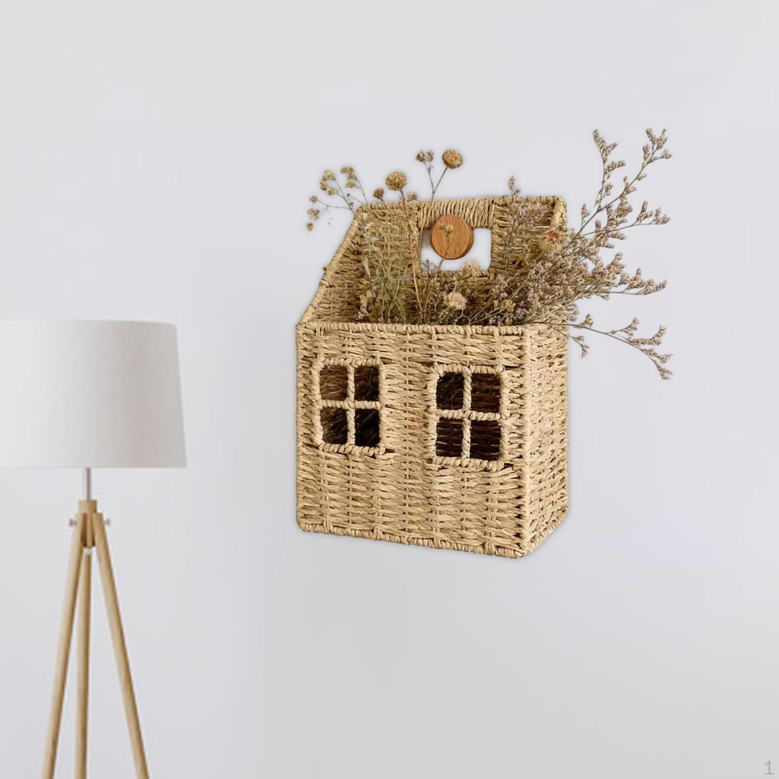 

Hanging Storage Basket Container Bedside Shelf Dormitory Closet No Drill Pantry Laundry Garage