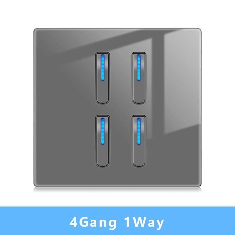 Nástěnný vypínačový panel LED indikátor UK EU FR Univerzální USB Elektrická zásuvka Klavírní klávesy Samoresetovací nástěnné vypínače TV Počítač