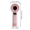 199 Wind Speeds Mini Bladeless Personal Fan USB Rechargeable Highspeed Cooling Fan  Camping