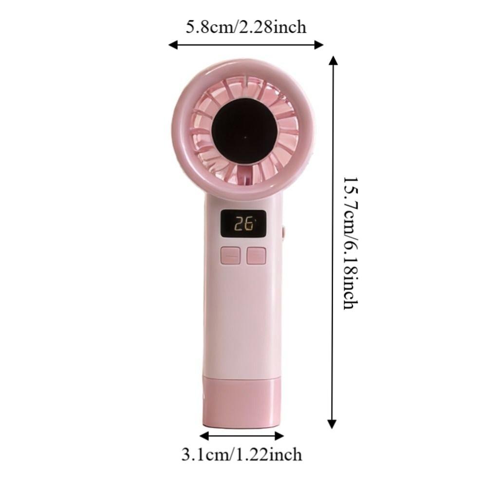 199 Wind Speeds Mini Bladeless Personal Fan USB Rechargeable Highspeed Cooling Fan  Camping