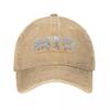 MTB Mountain Bike Mountain Bike Downhill Gift Baseball Cap Vintage Distressed Denim Sun Cap  Outdoor Activities Gift Hats Cap