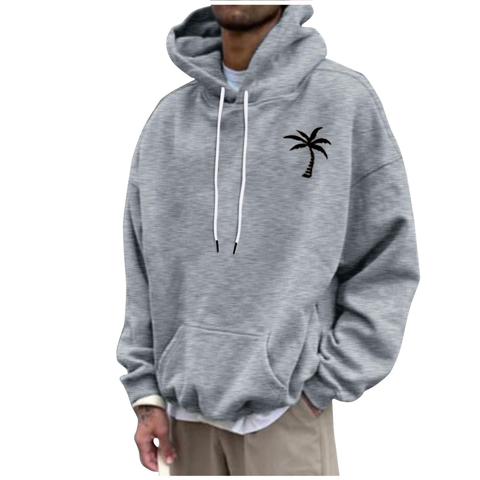 Мужская модная свободная мужская и женская толстовка с капюшоном с длинным рукавом — фото 7