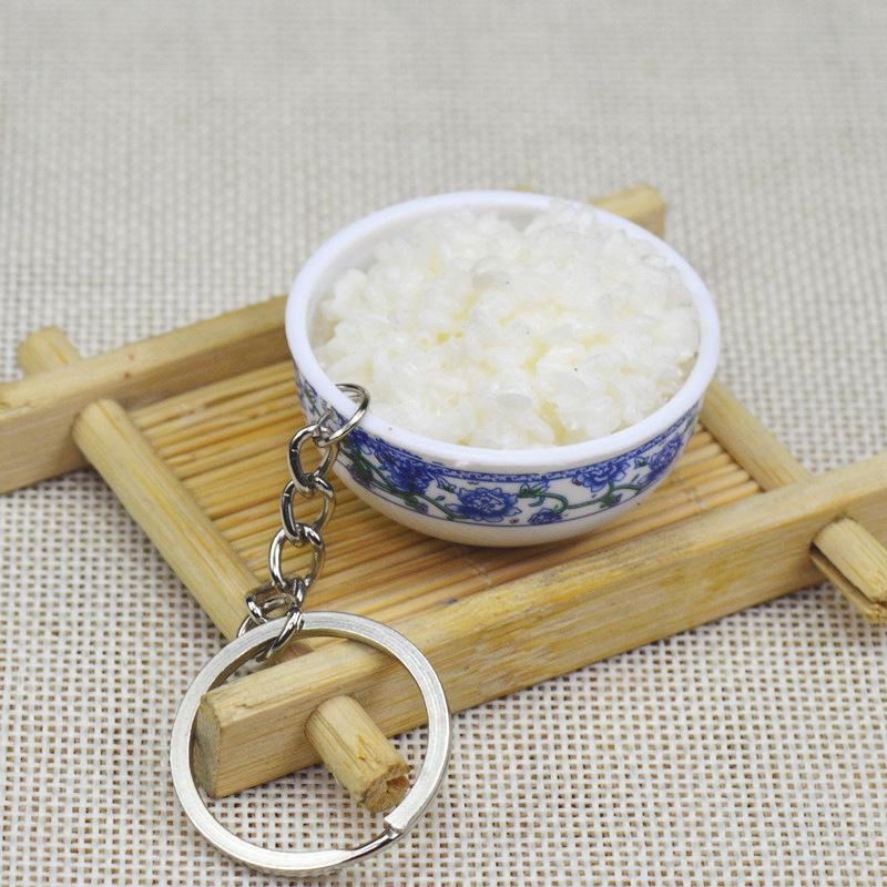 Kids' Mini Kitchenware: Noodle Bowl Keychain Fun Toy & Student Souvenir