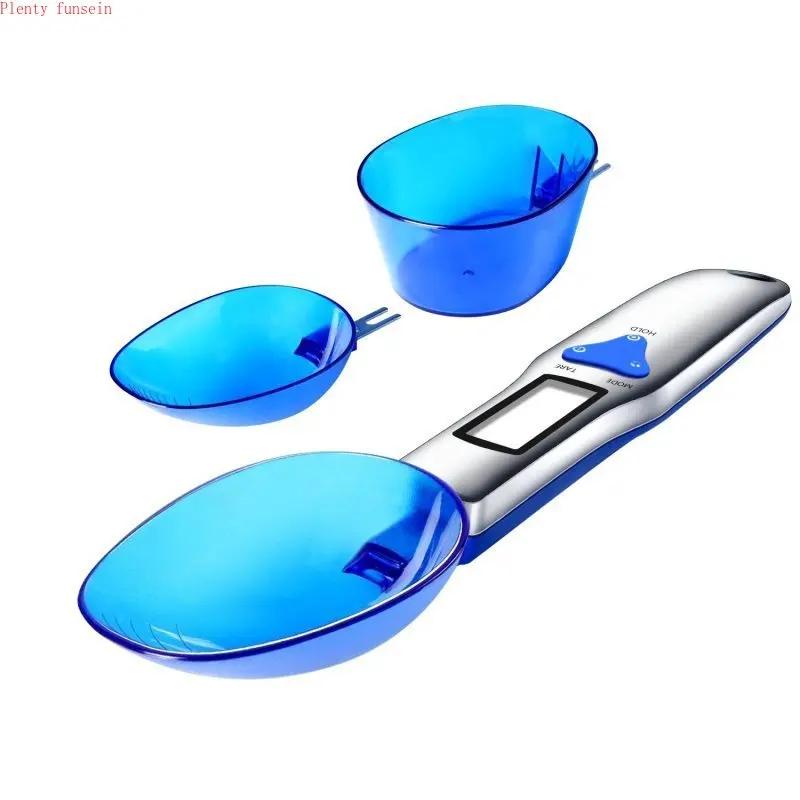 New Three-spoon Electronic Scale 0.1g Spoon Scale, Kitchen Scale Electronic Measuring Spoon Scale 500g Support Ingredients Scale