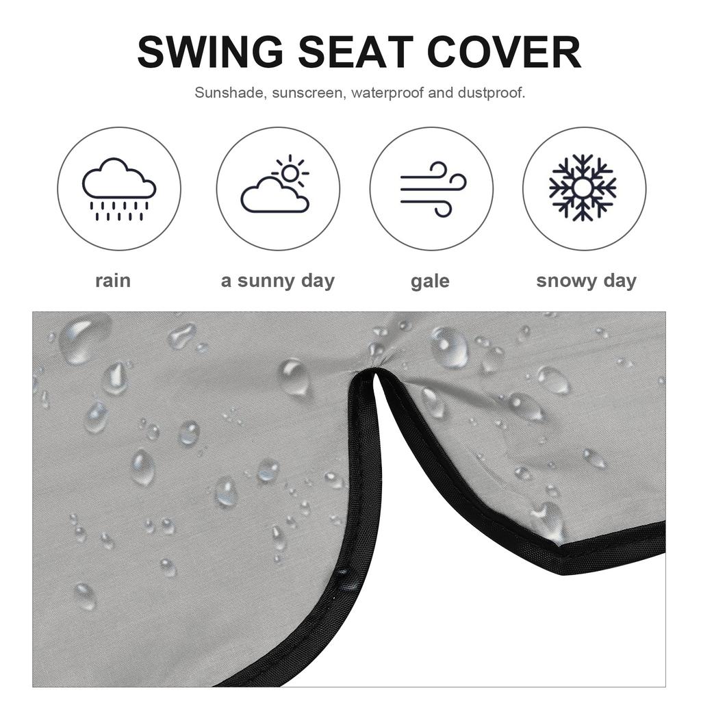 1 pc Outdoor Swing Seat Cover Waterproof Weatherproof Durable Uv Protection Dustproof For Garden Patio Furniture Protection
