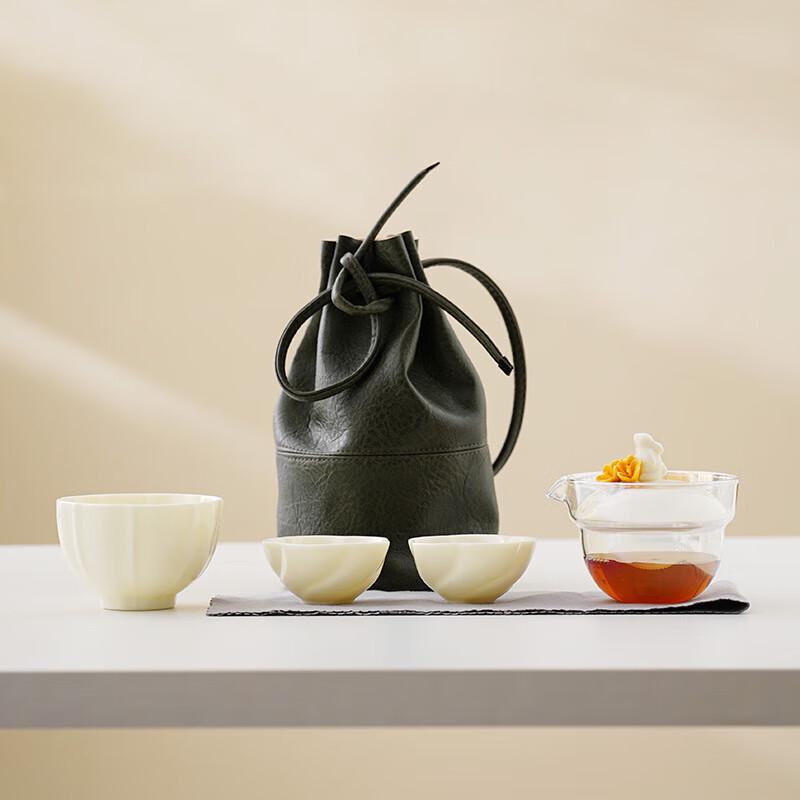 Handmade Ceramic Rabbit Portable Tea Set