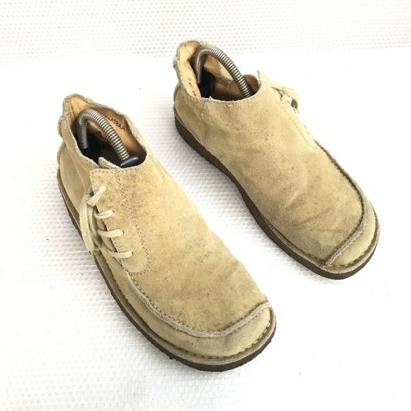 Regal Desert Boots Suede Short Boots Beige Size 25.0 Crepe Sole Leather Dress Shoes(USED)