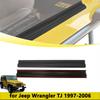 Door Sill Protector Decoration Cover Guards Plate Entry Guard for Jeep Wrangler TJ 1997-2006 ABS Black Car Interior Accessories
