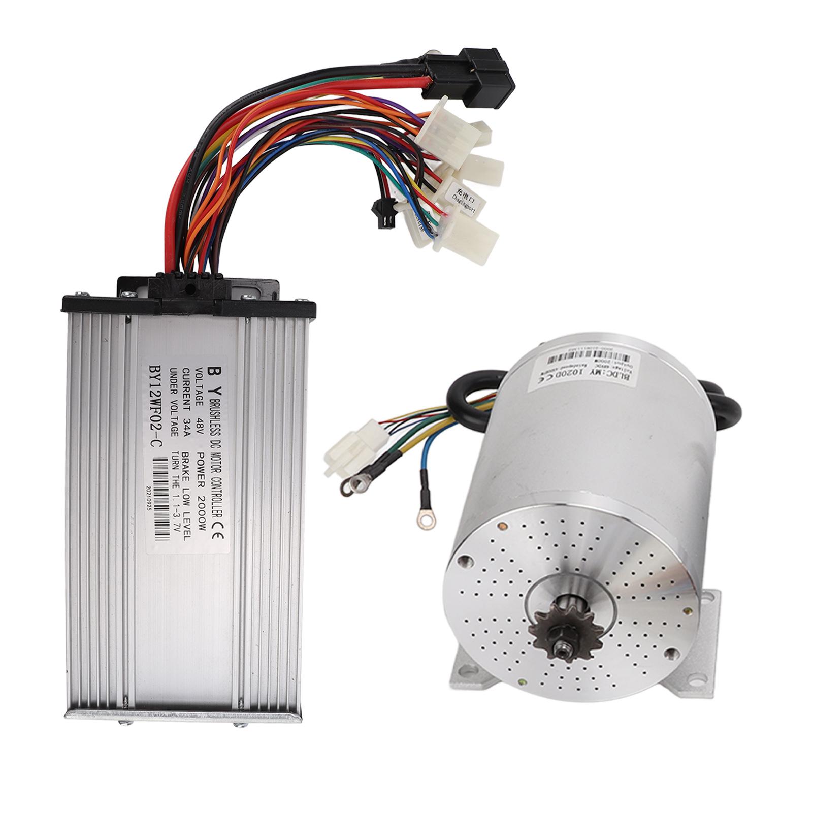 

Высокоскоростной 48 В постоянного тока 2000 Вт бесщеточный электродвигатель и комплект контроллера с жгутом проводов дроссельной заслонки