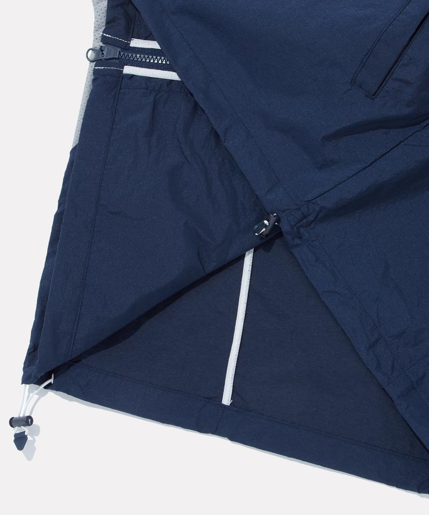 Reebok Colorblock Mesh Matching Windbreaker - White:Navy