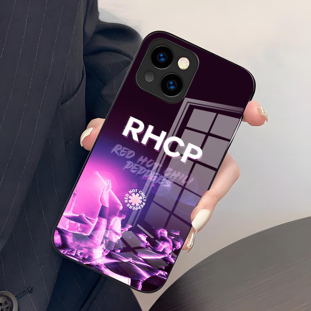

R-Red Hot Chili Peppers Группа Чехол для телефона Для IPhone 17 Pro Max 15 Pro 16 14 Plus 12 13 Mini 11 Pro Ударопрочный Стеклянный Чехол iPhone16